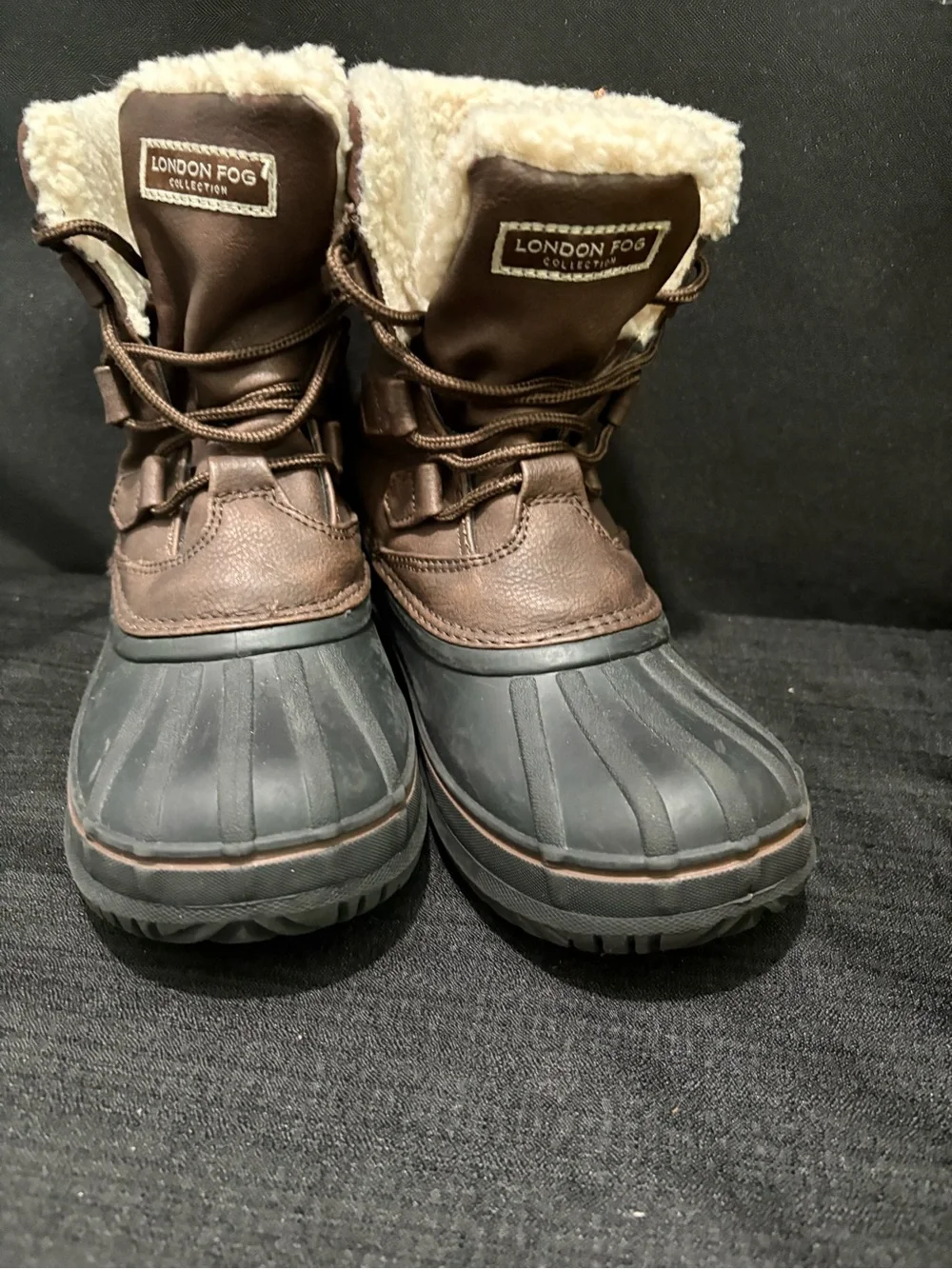 London Fog Boys Cheshire Snow Boots Brown Size 3